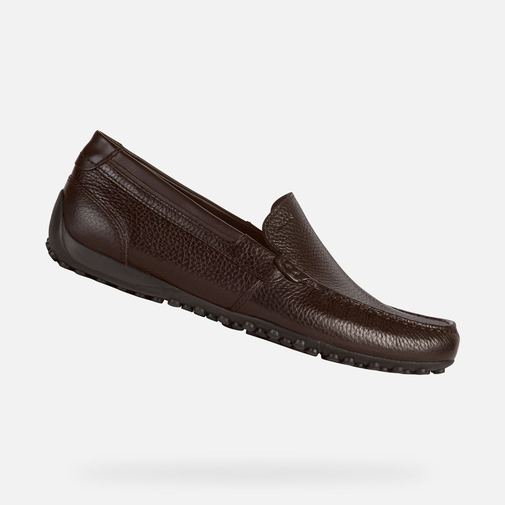 Geox Loafers Dark Brown Snake - Geox Mens Shoes - XGZPCK316